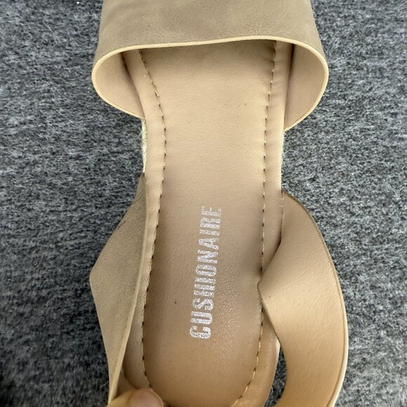 ✅Espadrille Platform Sandals Women’s 9M Miranda Ankle Strap Open Toe Buckle Tan - Picture 4 of 10